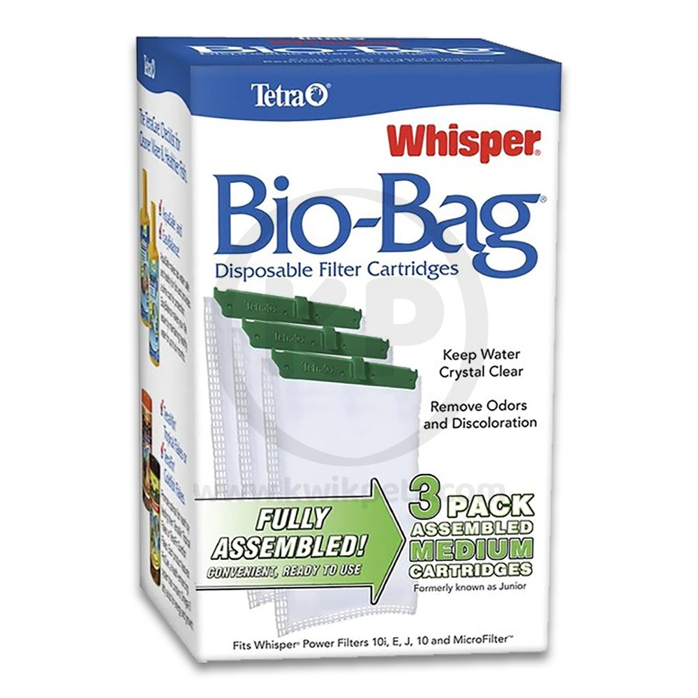 Tetra Whisper Bio-Bag Disposable Filter Cartridges Medium 3 Count