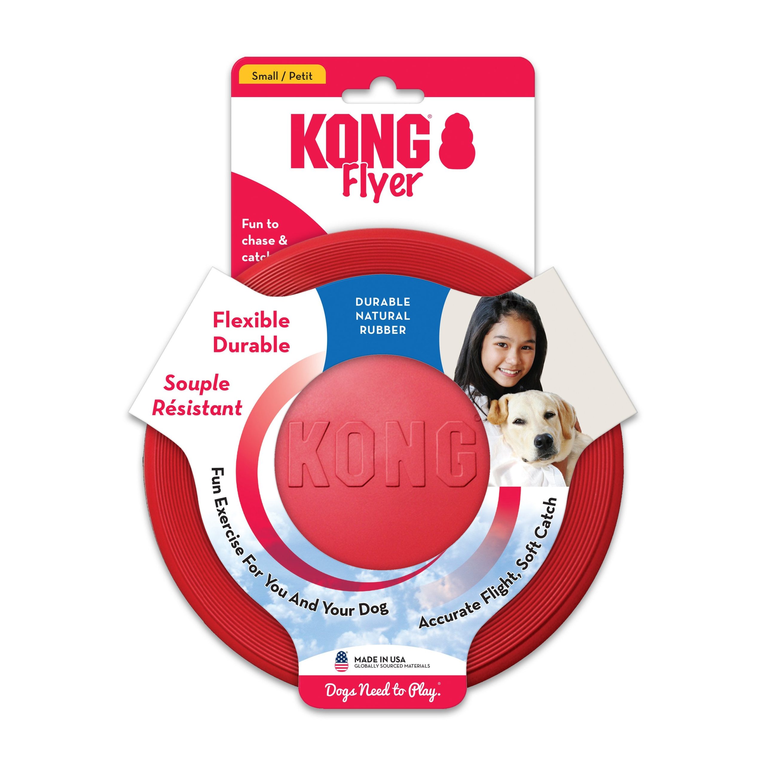 KONG Flyer Dog Toy Red Small