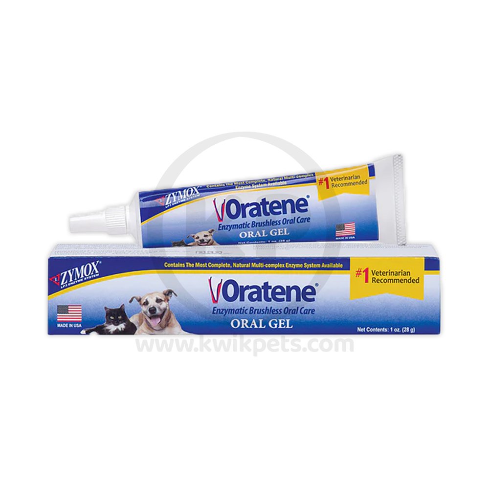 Zymox Oratene Brushless Enzymatic Oral Care for Dogs Oral Gel 1-oz