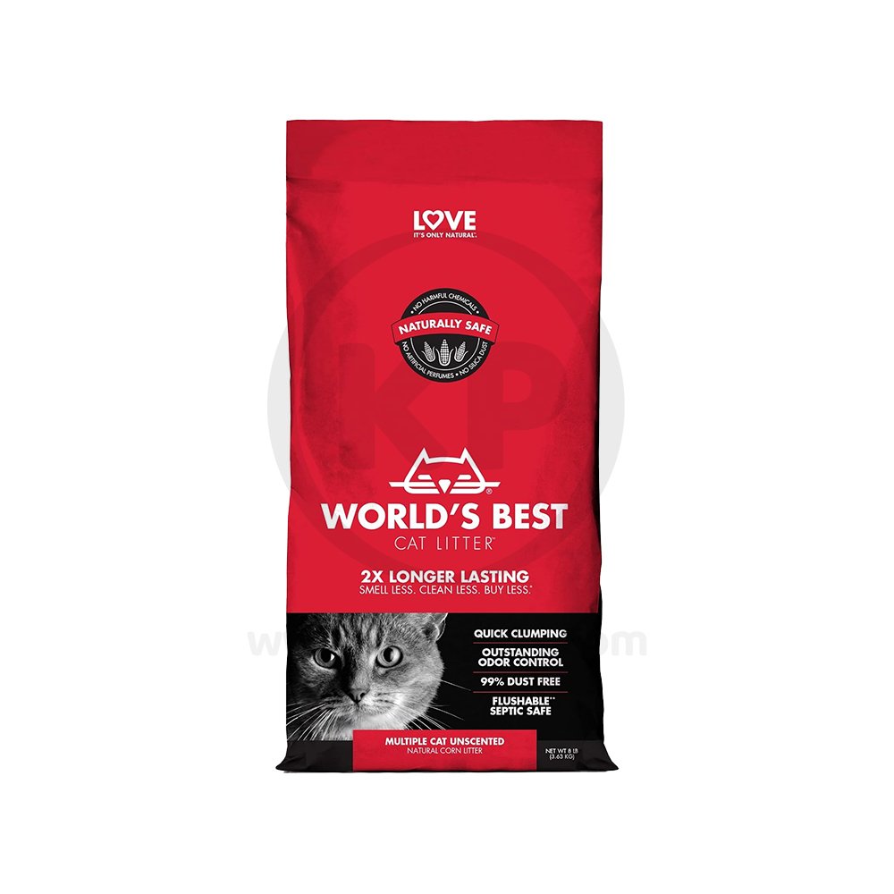 World’s Best Cat Litter Multiple Cat Unscented Formula 8-lb