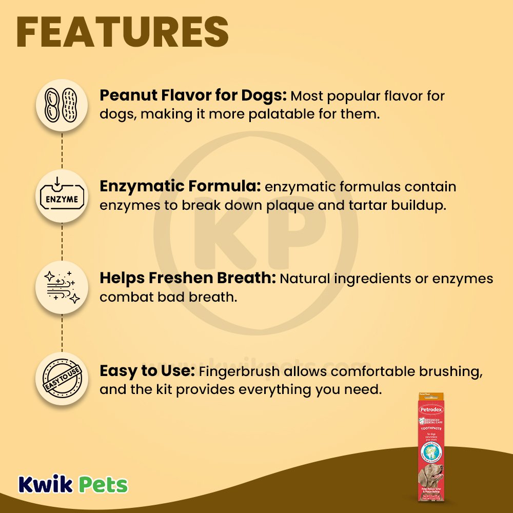 Sentry Petrodex Natural Toothpaste for Dogs Peanut Butter Flavor 2.5-oz