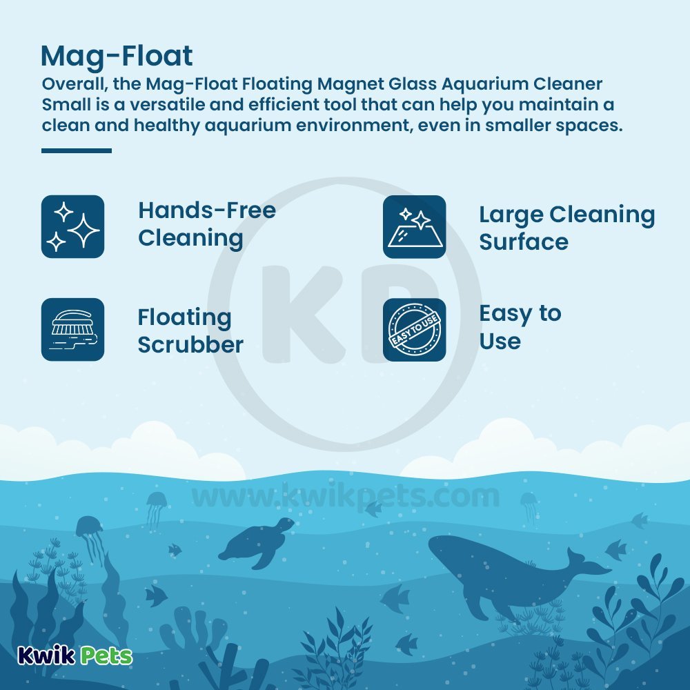 Mag-Float Floating Magnet Glass Aquarium Cleaner Small