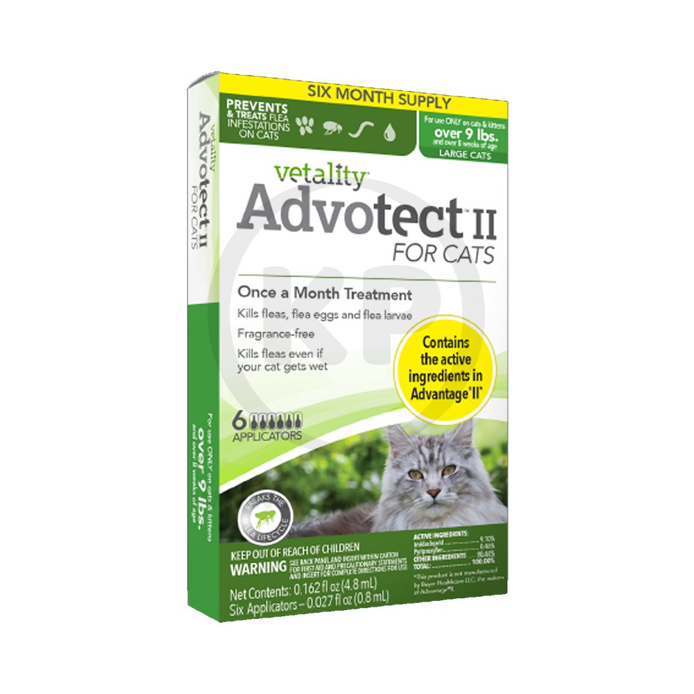 Vetality Advotect II Cat Flea Treatment Over 9-lb