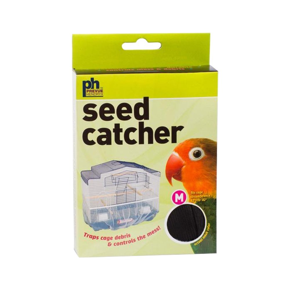 Prevue Pet Products Mesh Seed Catcher Black Medium 8-in