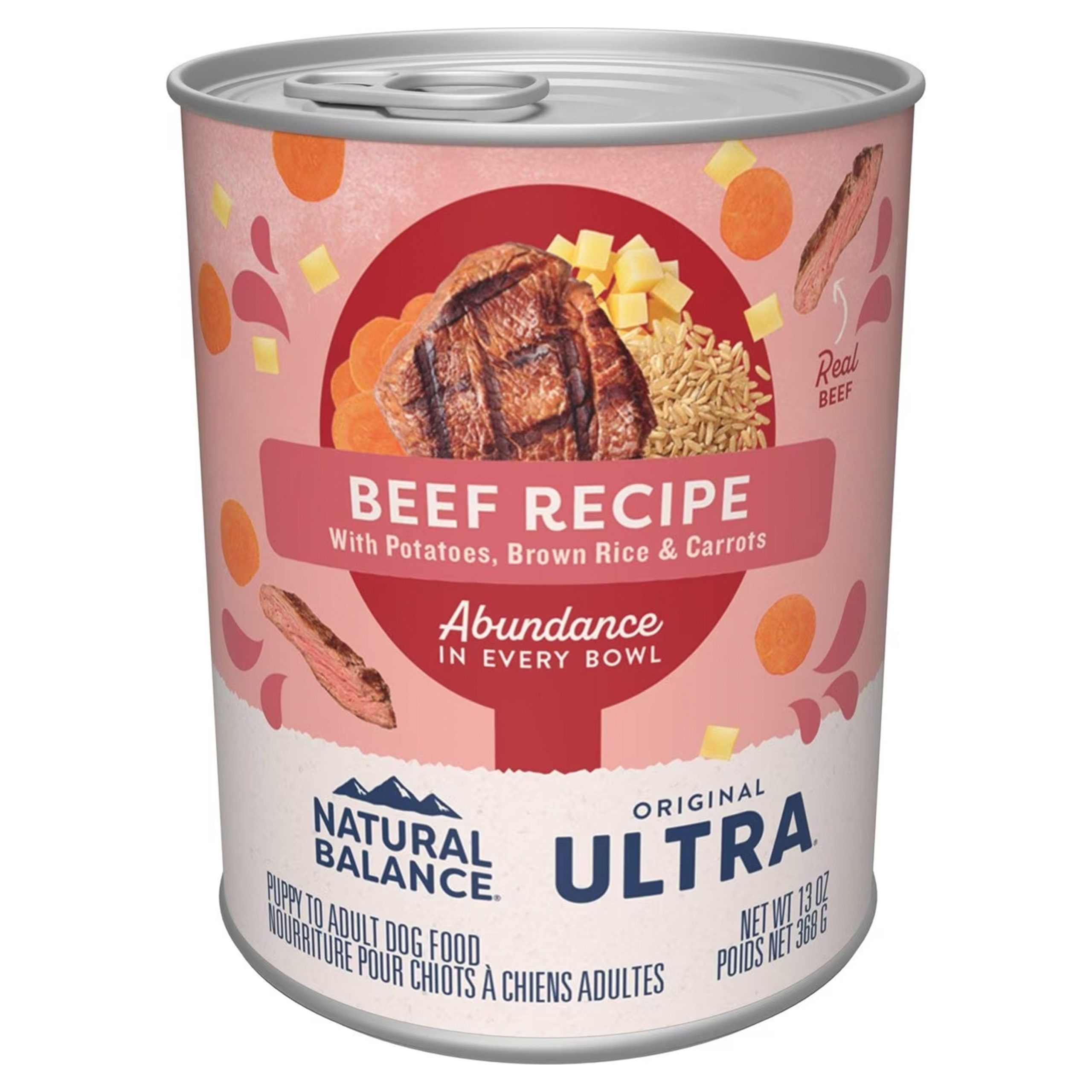 Natural Balance Pet Foods Original Ultra Abundance Canned Dog Food Beef 13-oz