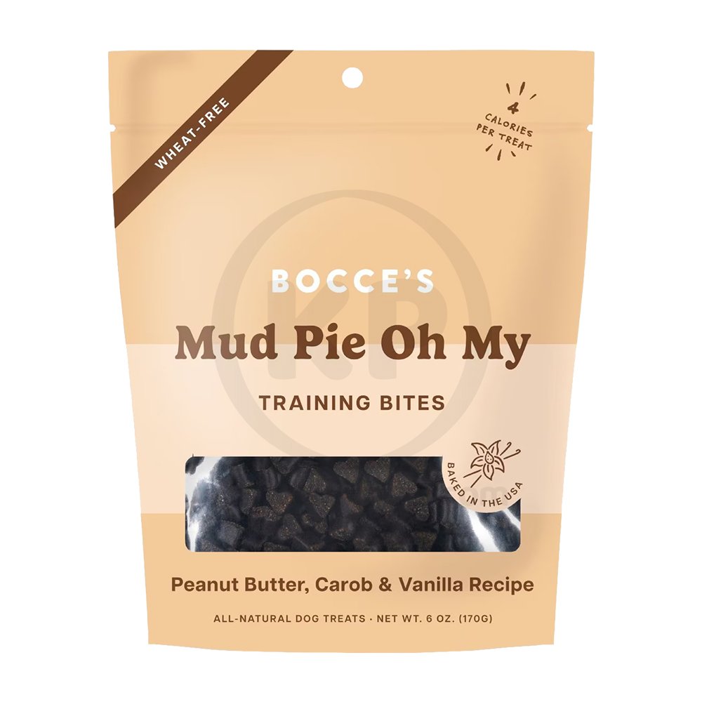 Bocce’s Bakery Mud Pie Oh My Training Bites Dog Treats Peanut Butter Carob & Vanilla 6-oz