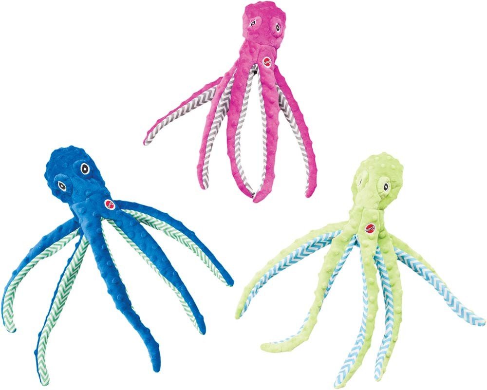 Ethical Pet Spot Skinneeez Extreme Dog Toy Octopus Assorted 16-in