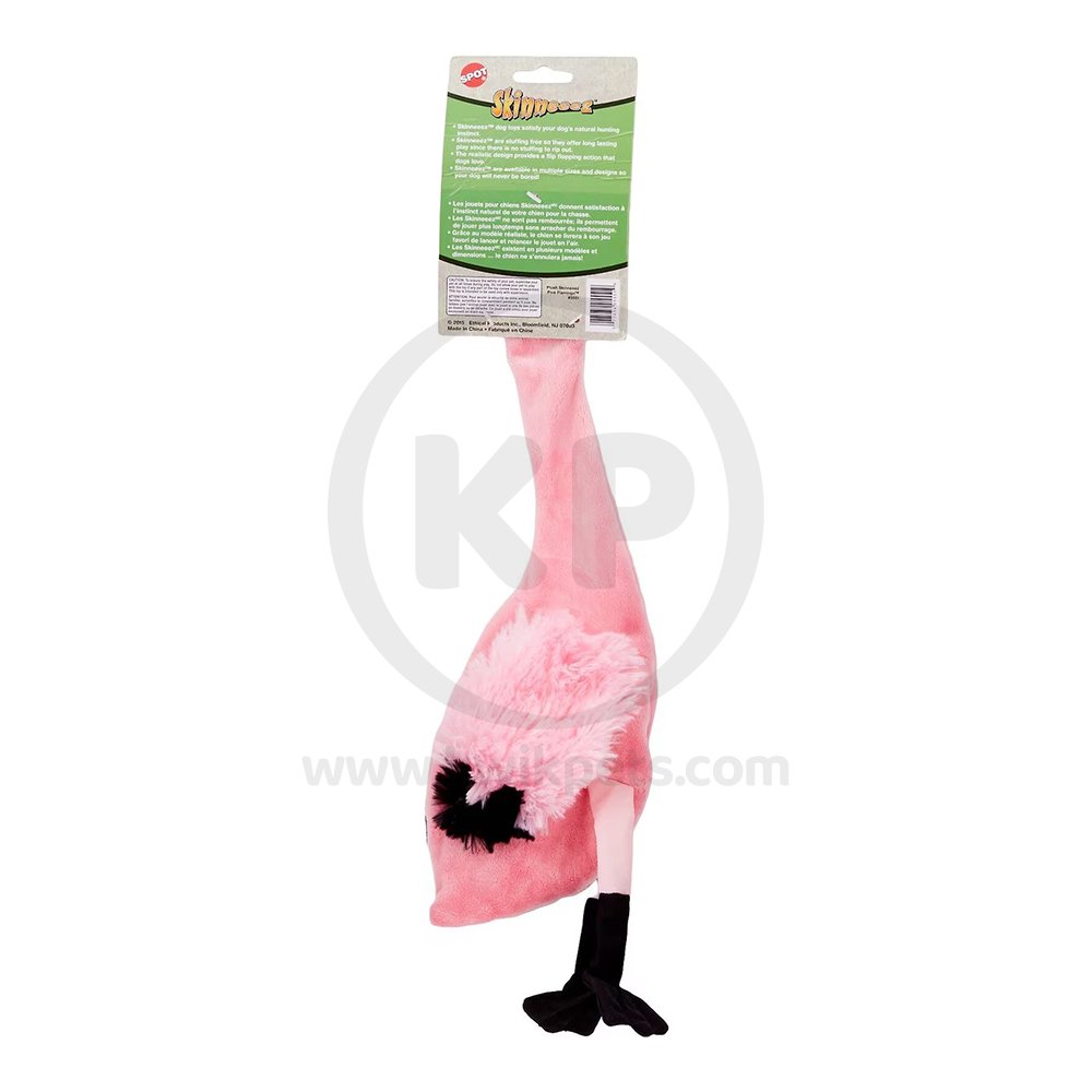 Skinneeez Exotic Series Dog Toy Flamingo Pink Regular