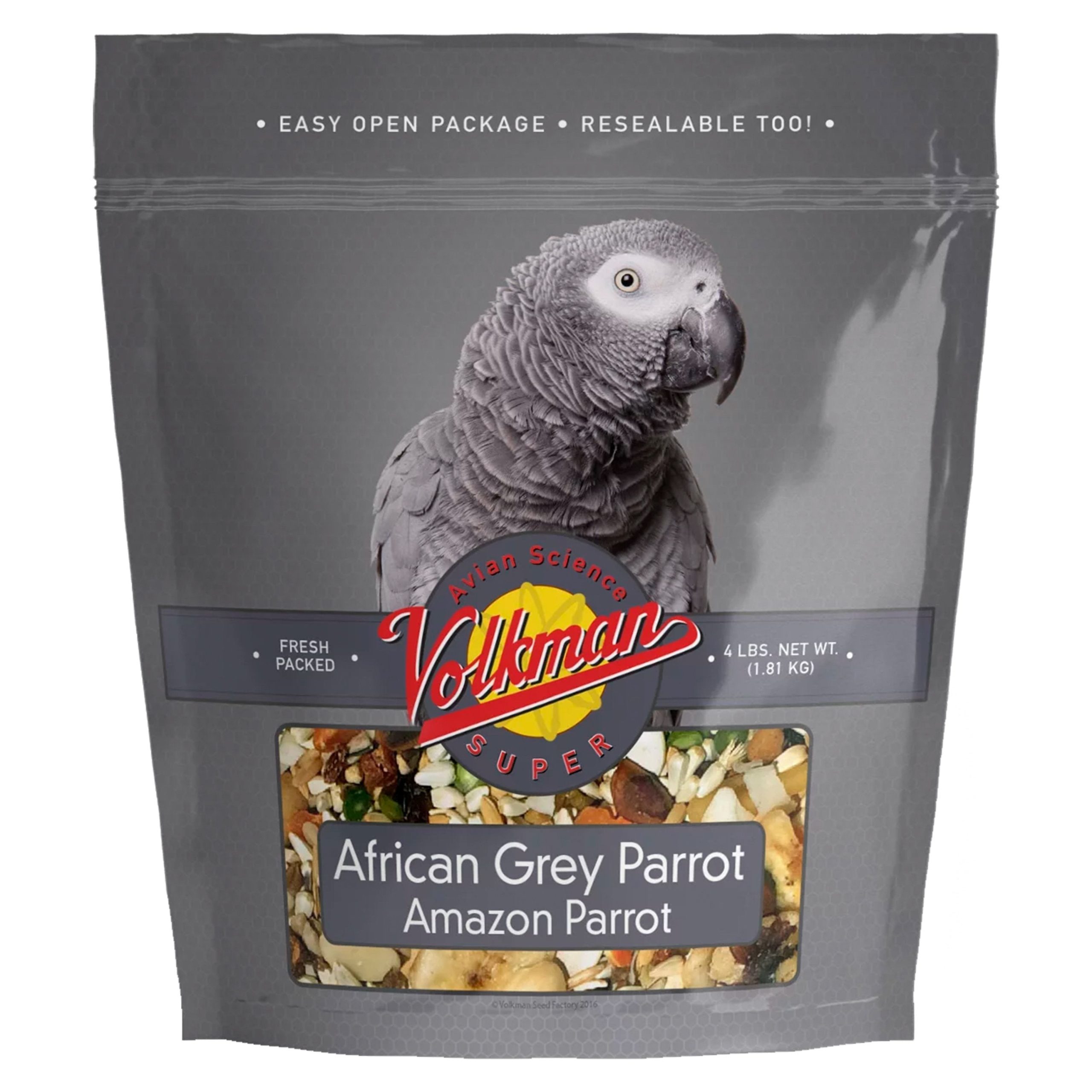 Volkman Seed Company Avian Science Super African Grey Parrot Bird Treat 4-lb