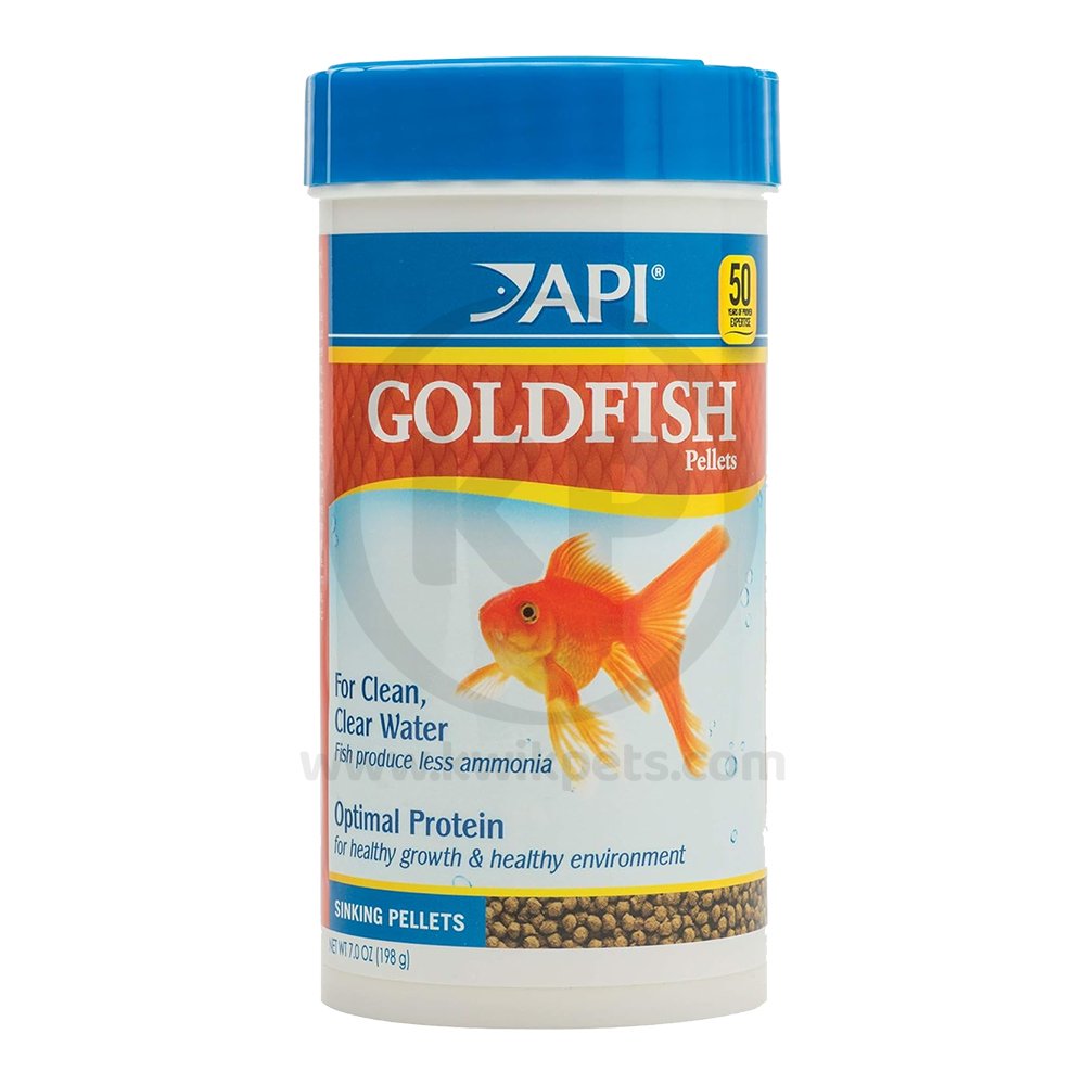 API Goldfish Premium Sinking Pellets Fish Food 7-oz