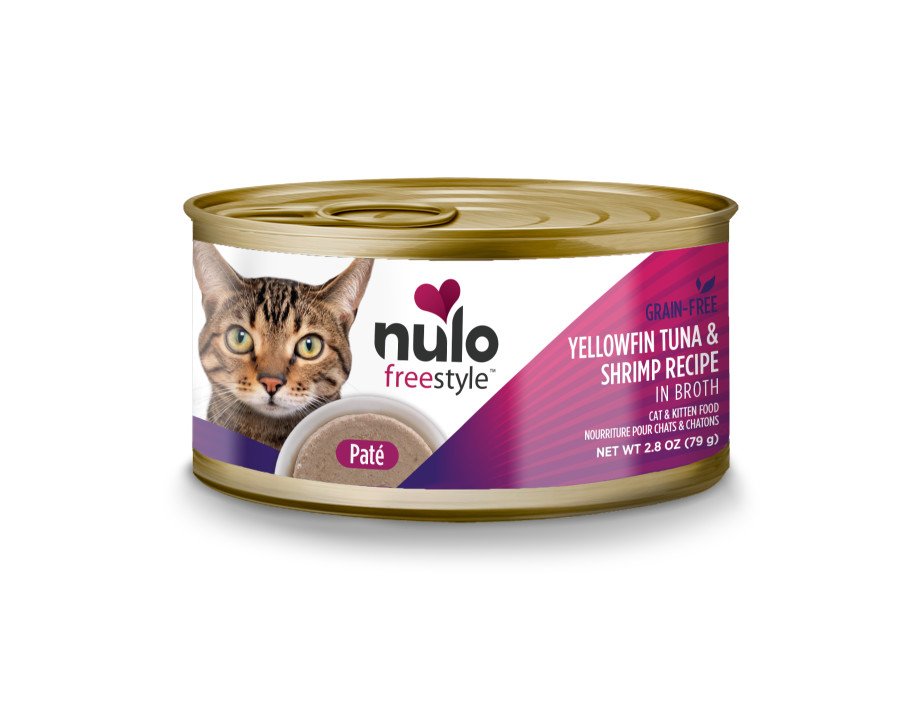 Nulo Freestyle Grain-Free Pate Wet Cat & Kitten Food Yellowfin Tuna & Shrimp 2.8-oz