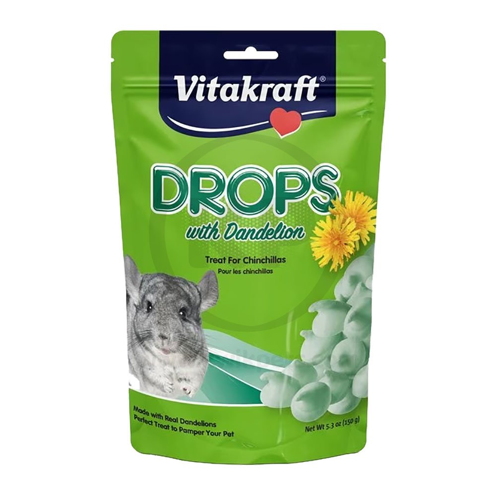 Vitakraft Drops w/Dandelion Treat for Chinchillas 5.3-oz