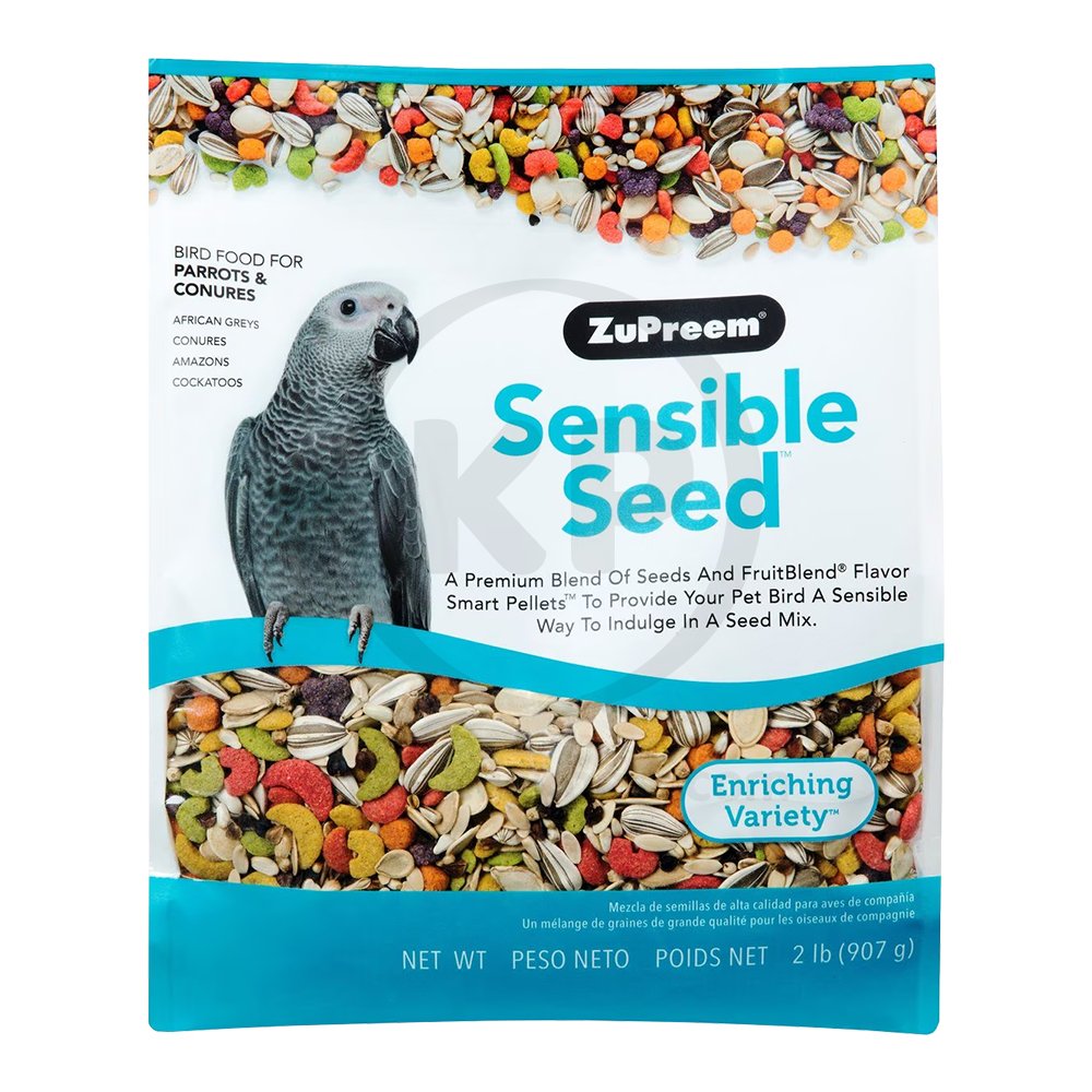 ZuPreem Sensible Seed Bird Food Parrots & Conures, 2-lb