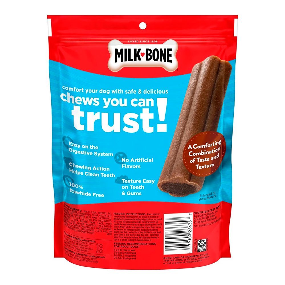 Milk-Bone Comfort Chews Beef Dog Treats 3 Count 7.4-oz