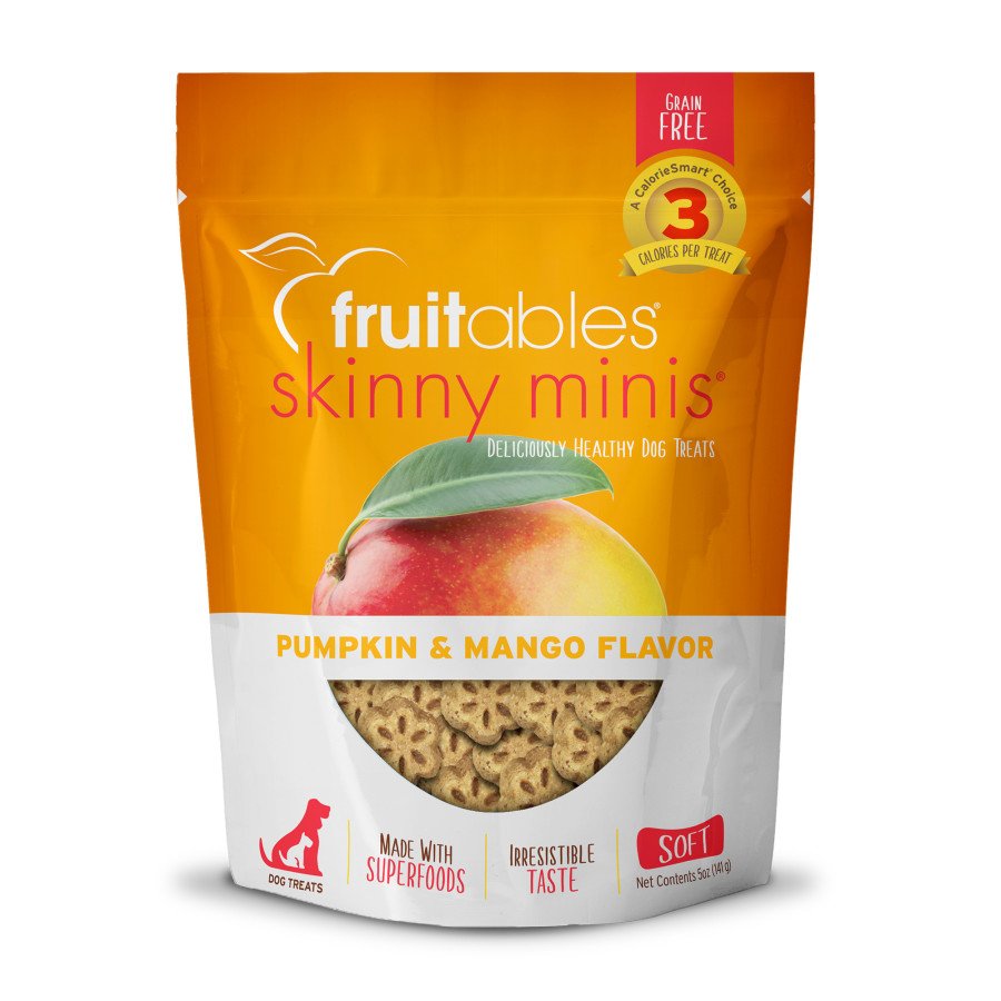 Fruitables Skinny Minis Pumpkin & Mango Soft Dog Treats 5-oz