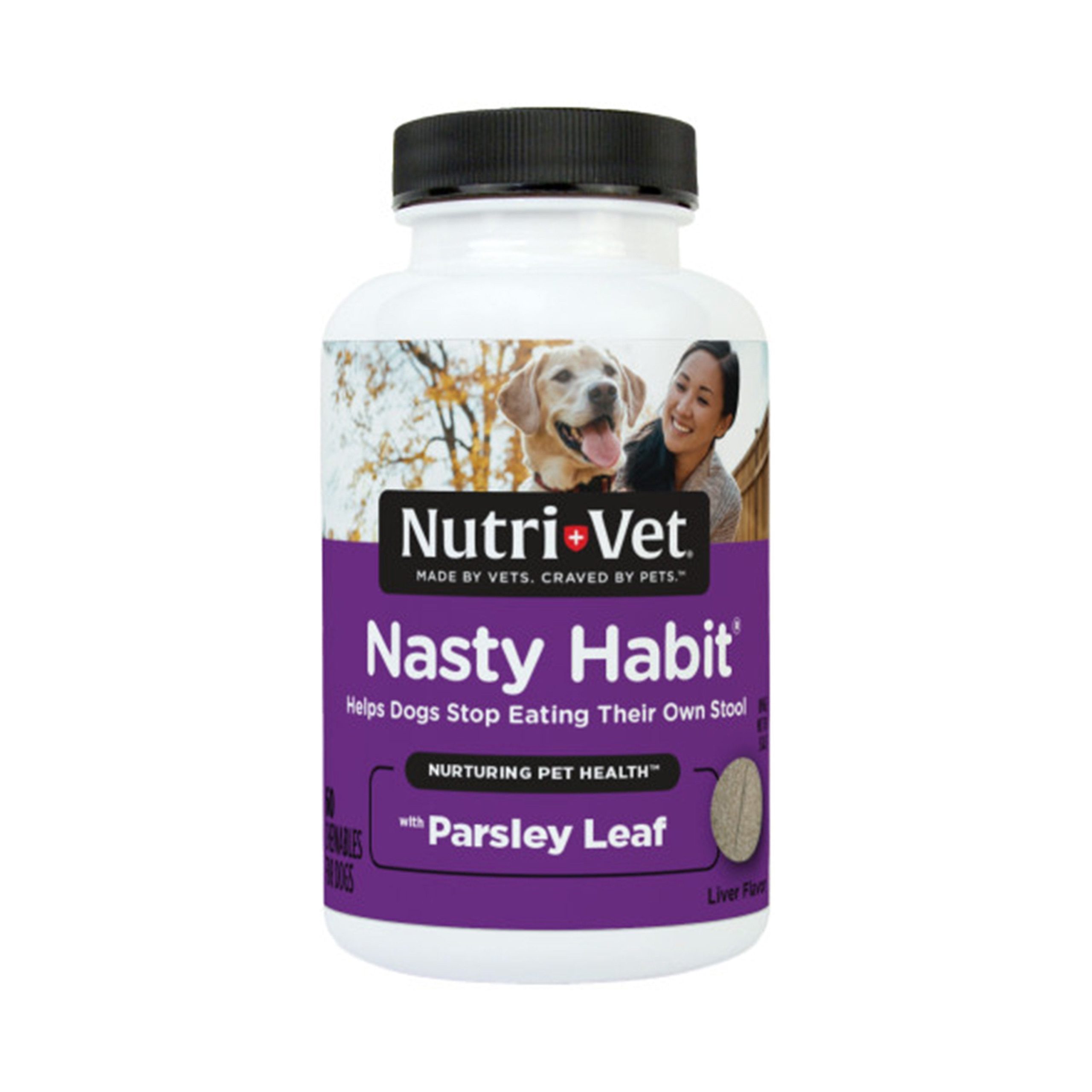 Nutri-Vet Nasty Habit Liver Chewables for Dogs 60 Count