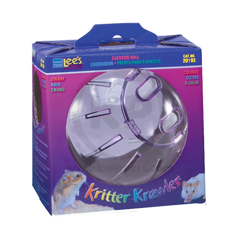 Lee’s Aquarium & Pet Products Kritter Krawler Colored View-Thru Box Exercise Wheel Purple Dwarf