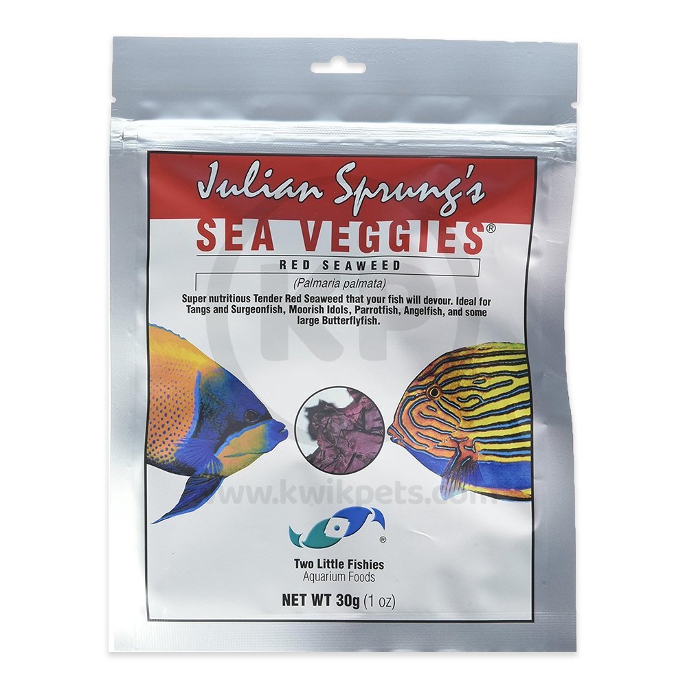 Two Little Fishies Julian Sprung’s Seaveggies Red Seaweed Fish Food 1-oz