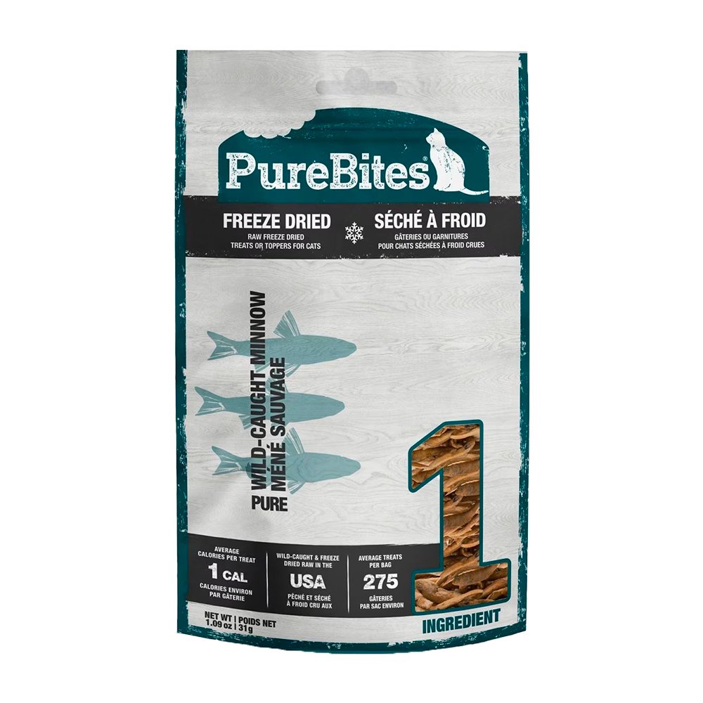 PureBites Wild-Caught Minnow Freeze Dried Pure Cat Treats 1.09-oz