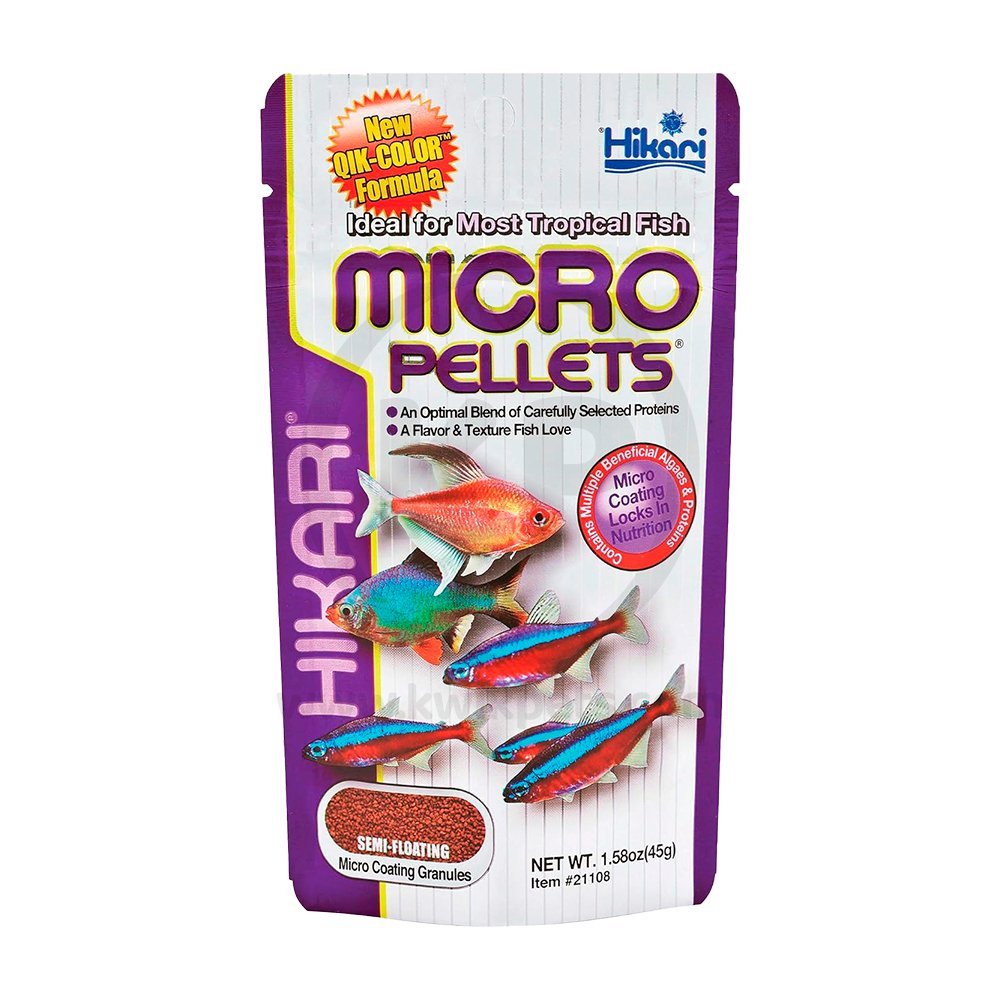 Hikari USA Tropical Semi-Floating Micro Pellets Fish Food 1.58-oz