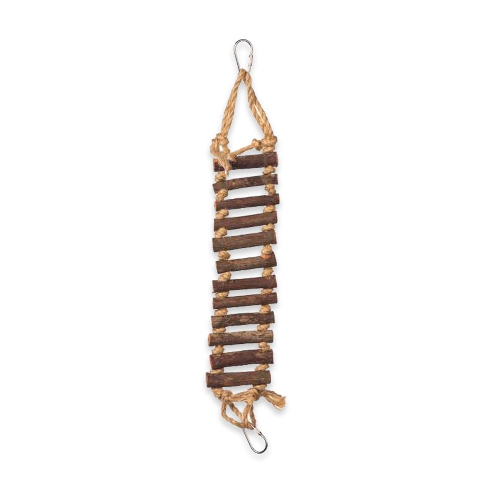 Prevue Pet Products Naturals Rope Ladder Bird Toy Earth Tone Brown 3 in X 20 in