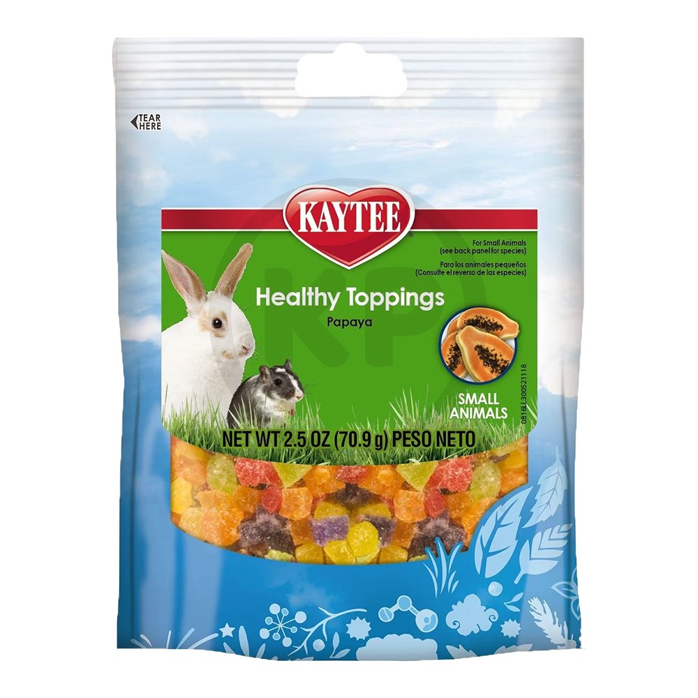 Kaytee Healthy Toppings Papaya Treat for Small Animals 2.5-oz