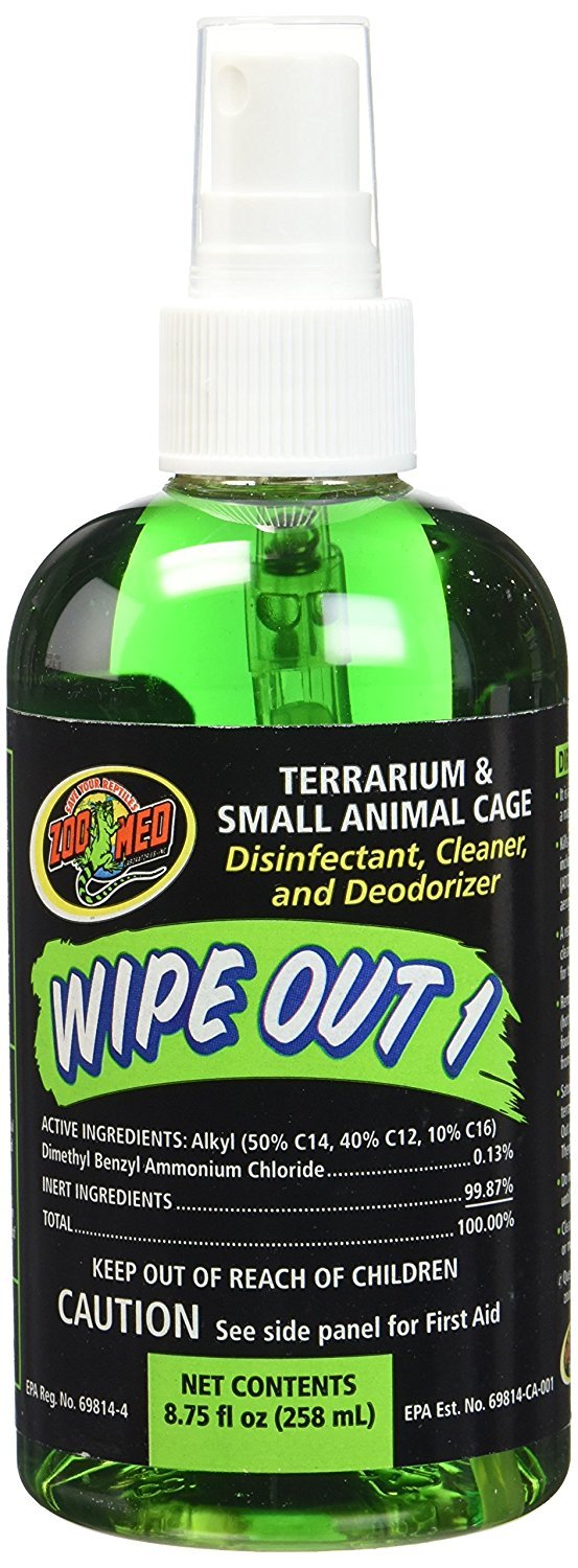 Zoo Med Wipe Out 1 for Terrariums & Small Animal Cage 8.75-oz