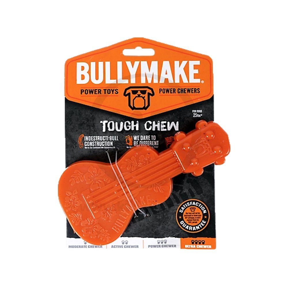 BullyMake Toss n’ Treat Peanut Butter Flavored Ukelele Dog Chew Toy One Size