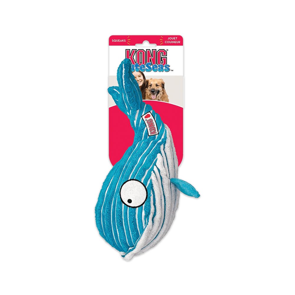 KONG CuteSeas Whale Dog Toy Medium