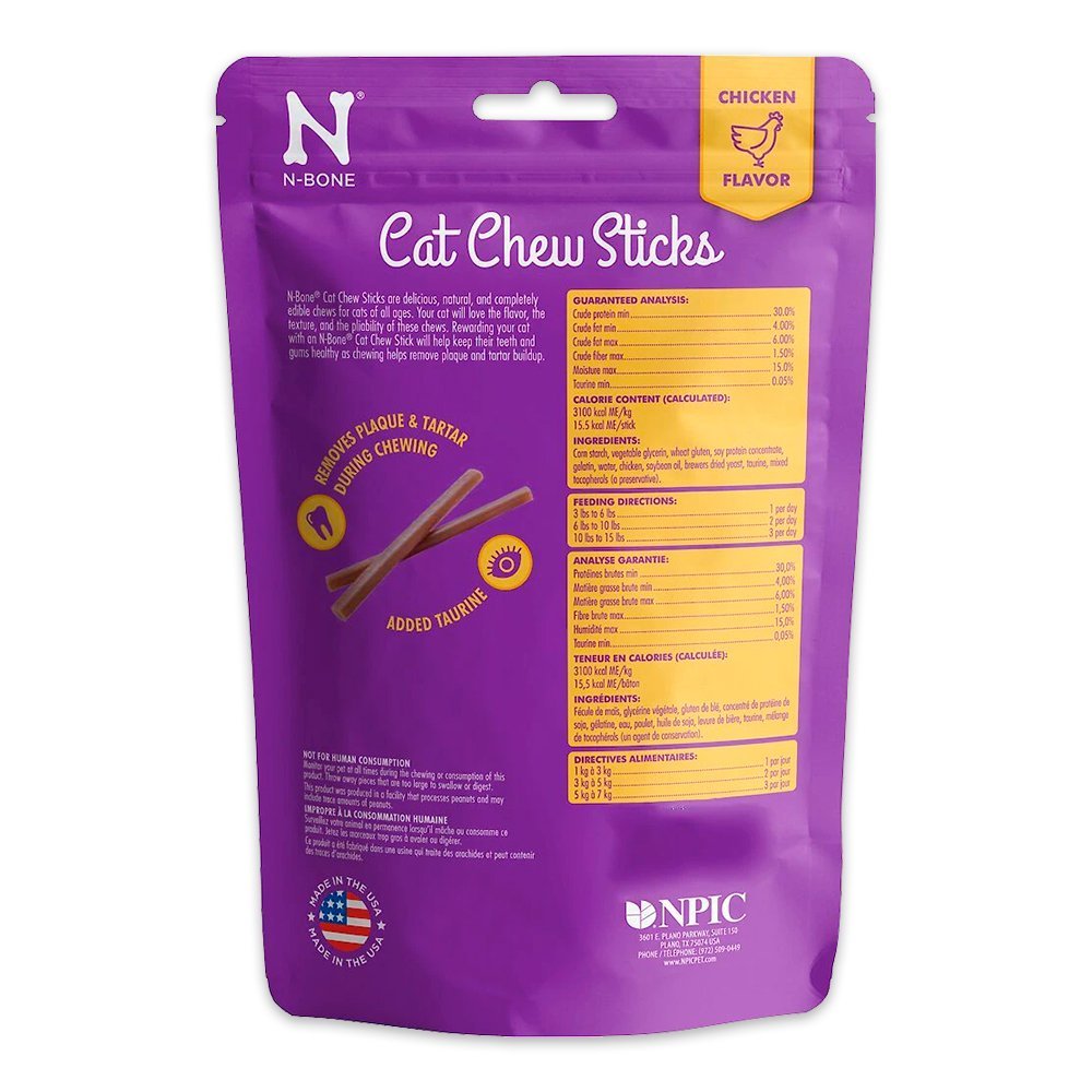 N-Bone Cat Chew Sticks Chicken 3.74-oz