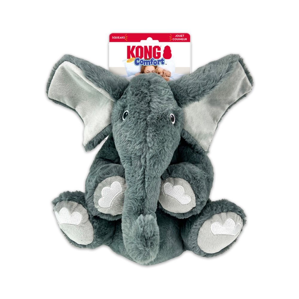 KONG Comfort Kiddos Elephant Dog Toy Large