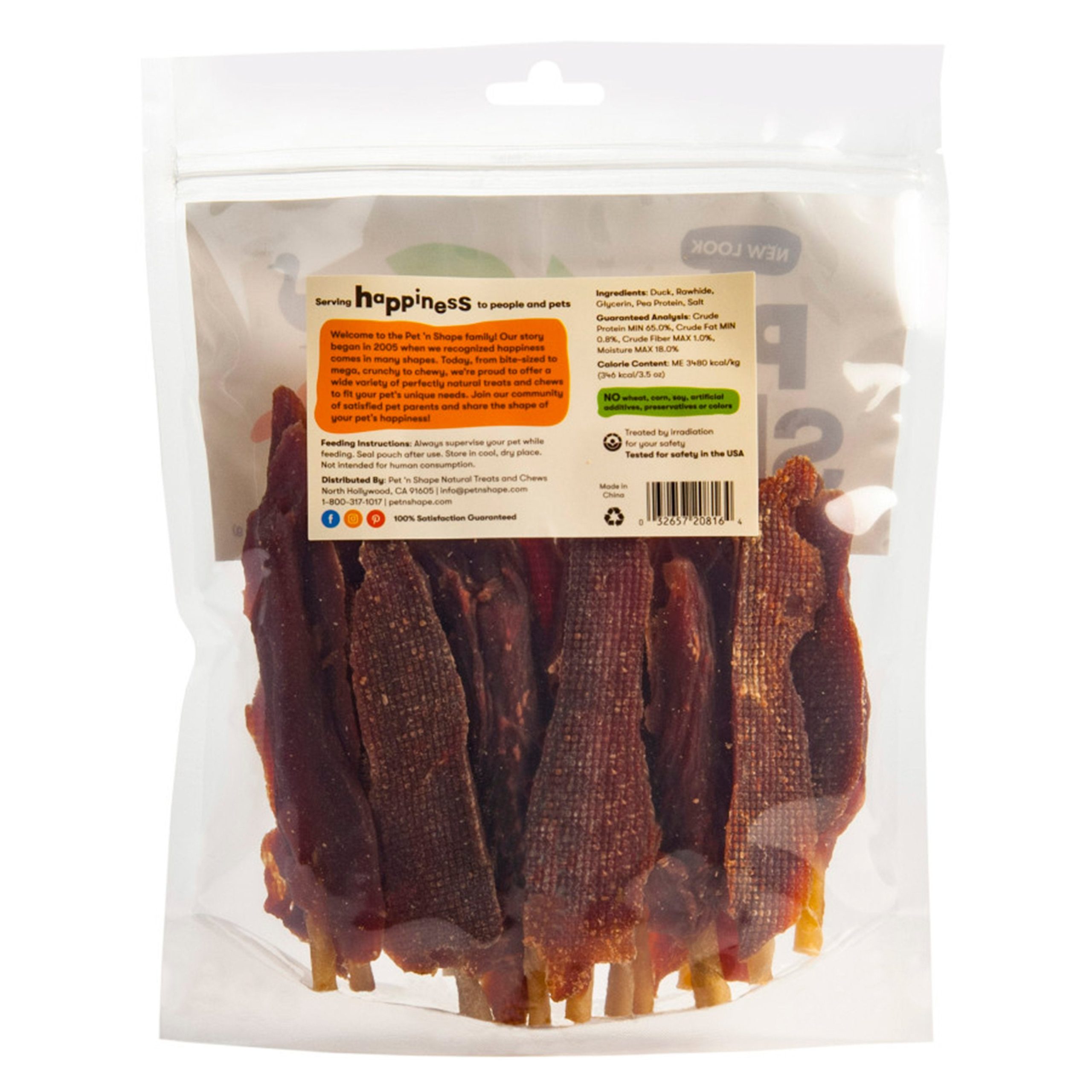 Pet ‘n Shape Duck Skewers Jerky Dog Treats 16-oz