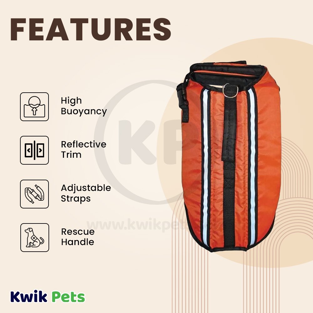 Fashion Pet Dog Life Vest Orange Small