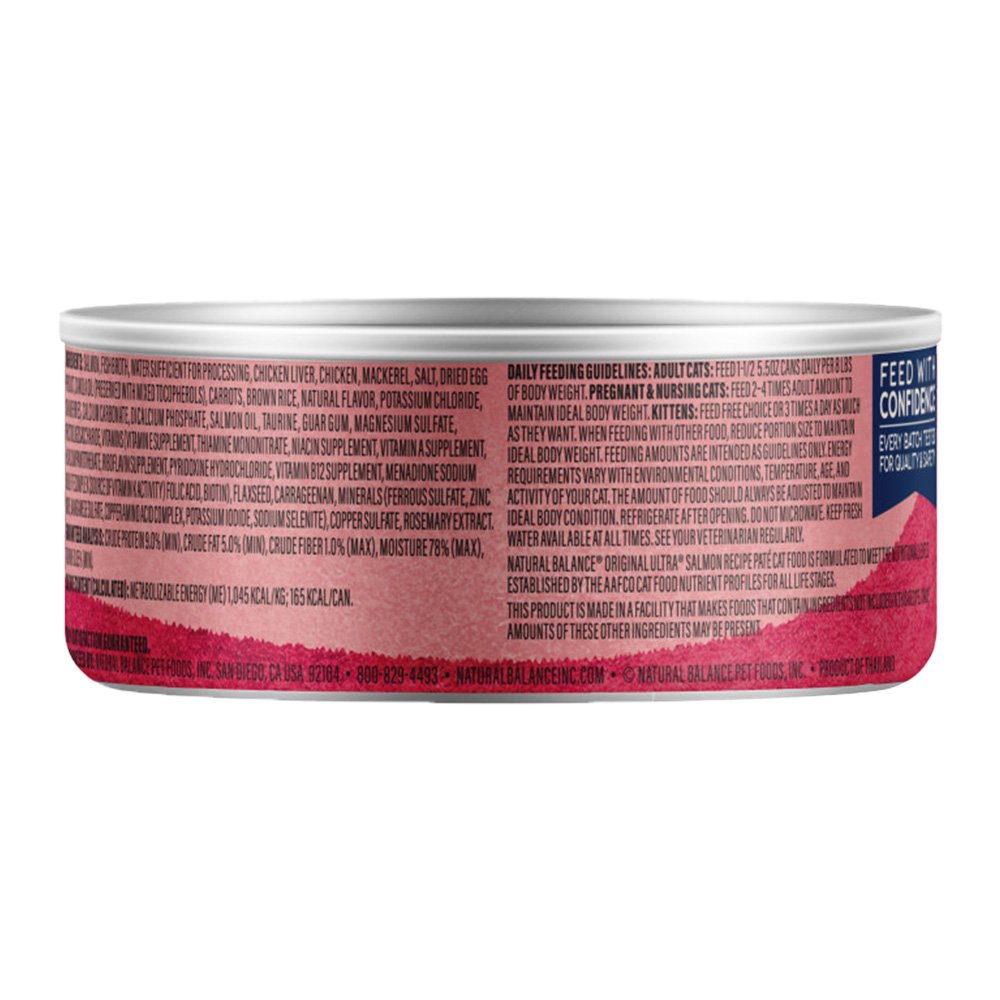 Natural Balance Pet Foods Original Ultra Canned Cat Food Salmon 5.5-oz