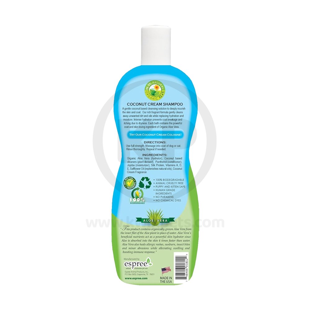 Espree Natural Coconut Cream Dog Shampoo 20-oz