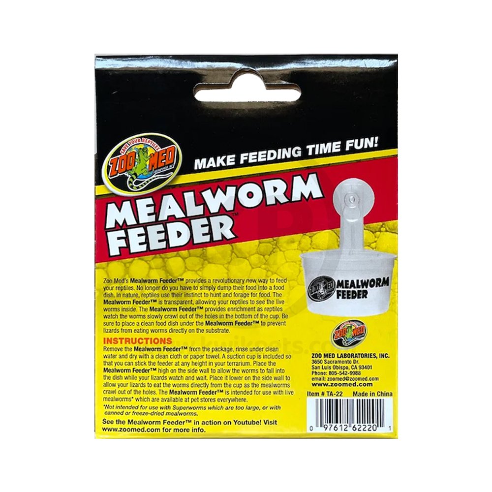 Zoo Med Mealworm Feeder White