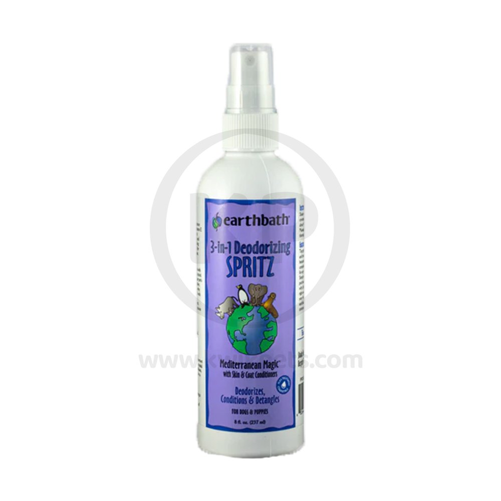 Earthbath 3-in-1 Deodorizing Spritz for Dogs Mediterranean Magic 8-oz