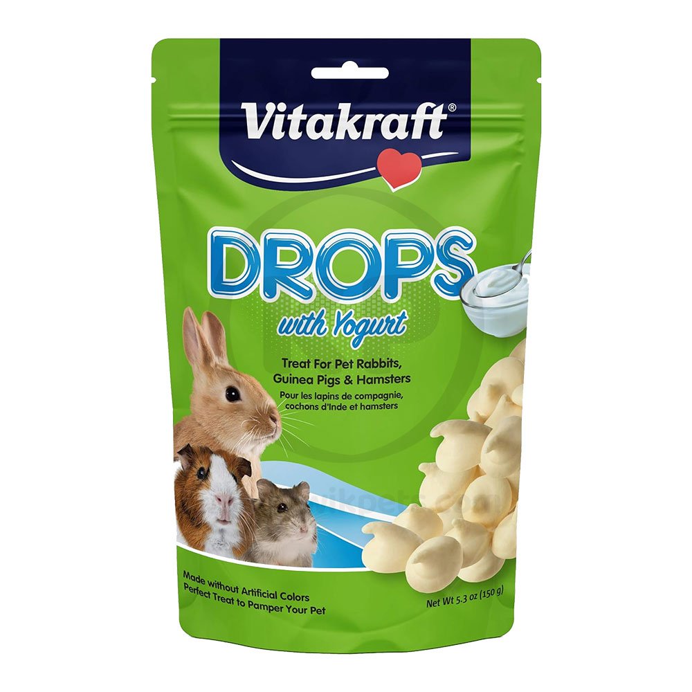 Vitakraft Drops w/Yogurt Treat for Small Animals 5.3-oz