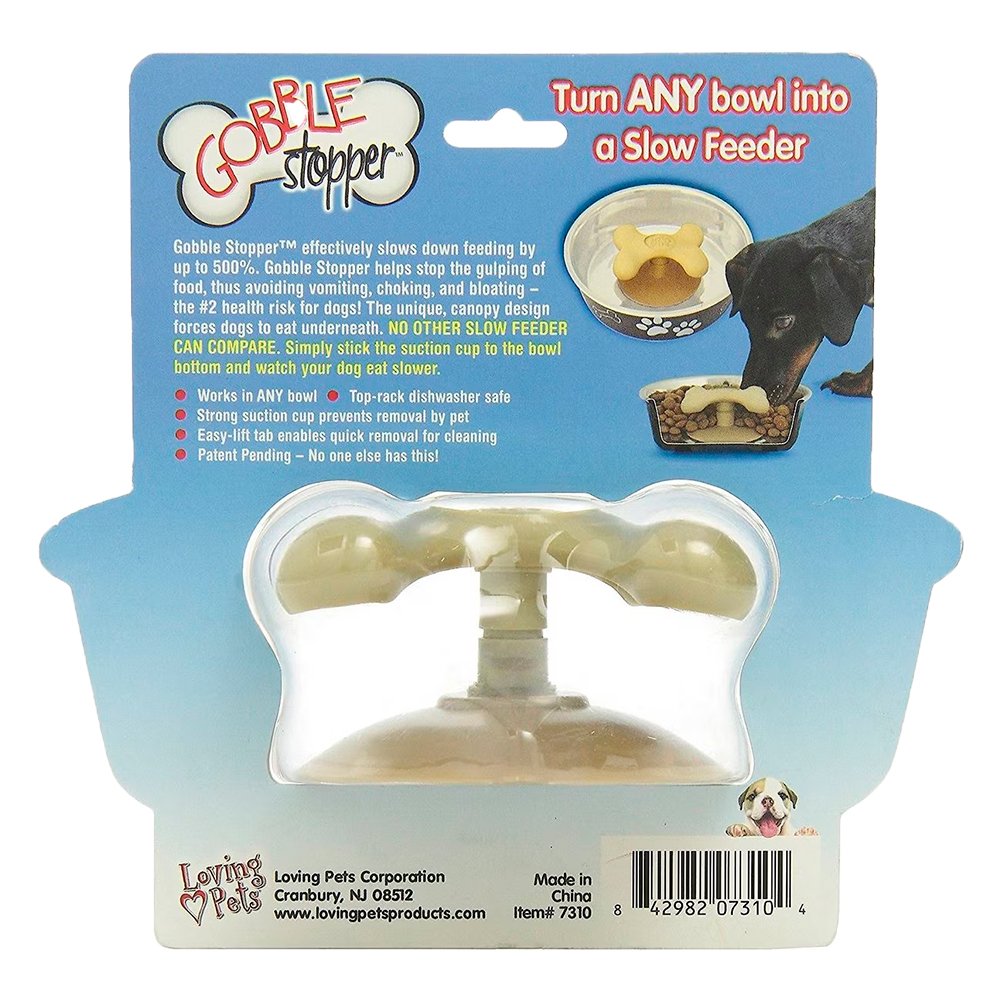 Loving Pets Gobblestopper Slow Feeder Medium 6-8-in