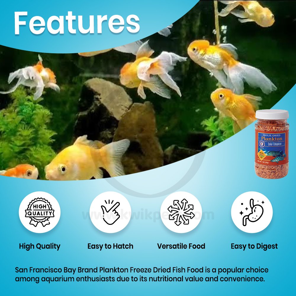 San Francisco Bay Brand Plankton Freeze-Dried Fish Food 1-oz