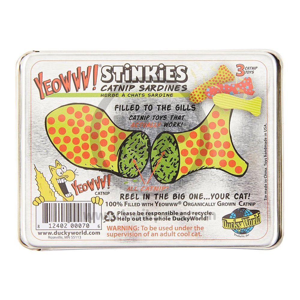 Yeowww! Stinkies Catnip Cat Toy Assorted 3 Count 3-in