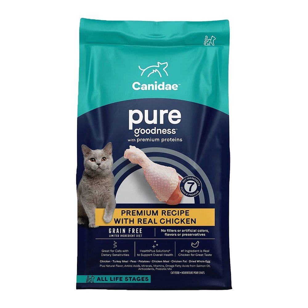 CANIDAE Pure Goodness Grain-Free LID Dry Cat Food Elements Formula w/Chicken 10-lb