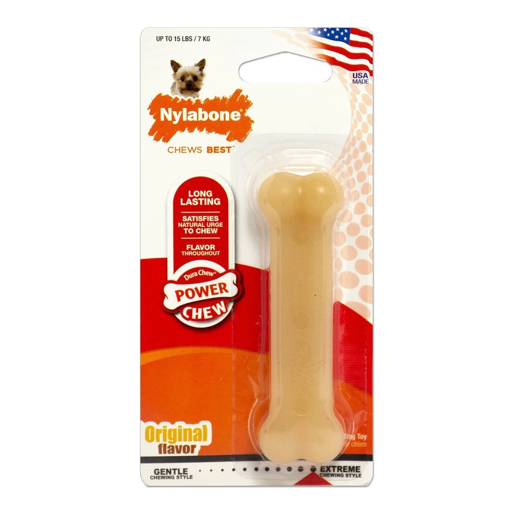 Nylabone Power Chew Dog Toy Original XS/Petite – Up To 15 lbs