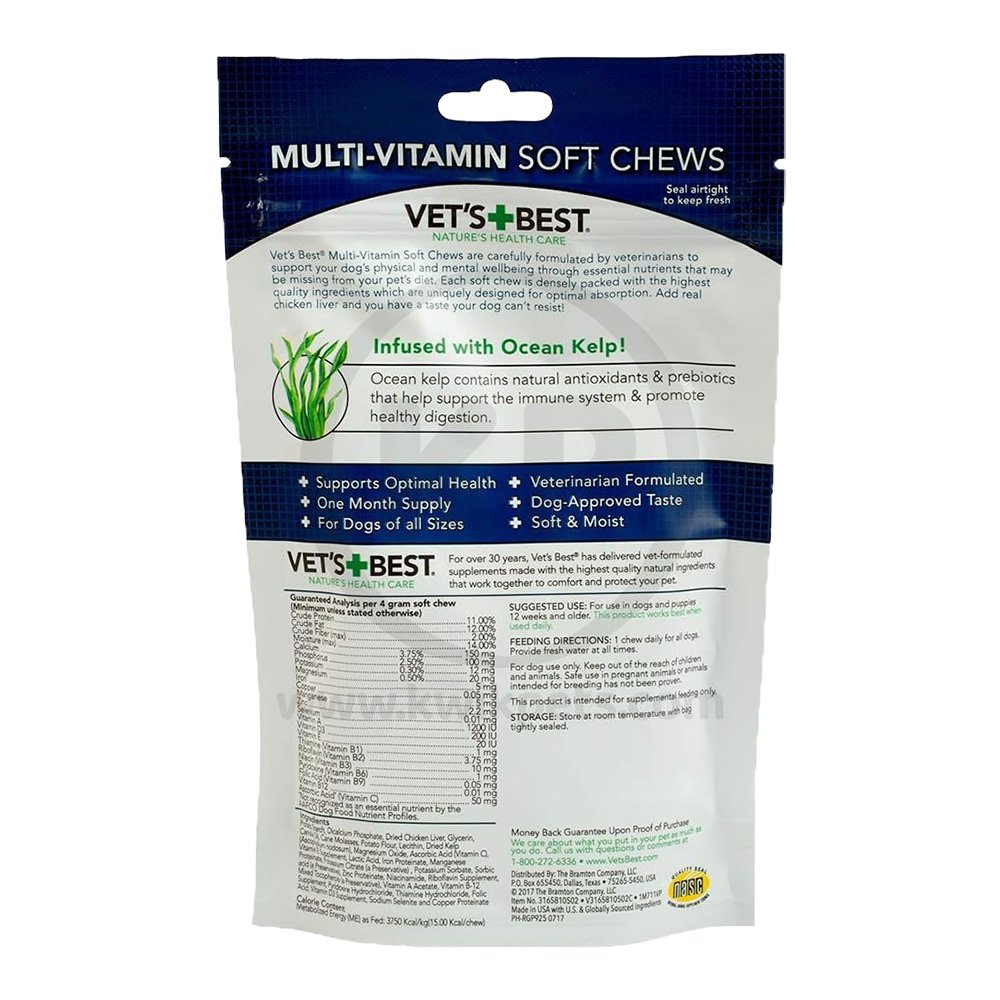 Vet’s Best Multi-Vitamins Dog Soft Chews 30 Count 4.2-oz