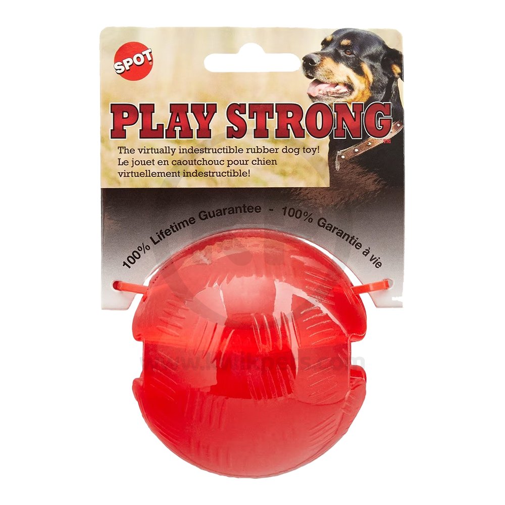 Ethical Pet Spot Play Strong Ball Dog Toy Medium 3.25-in