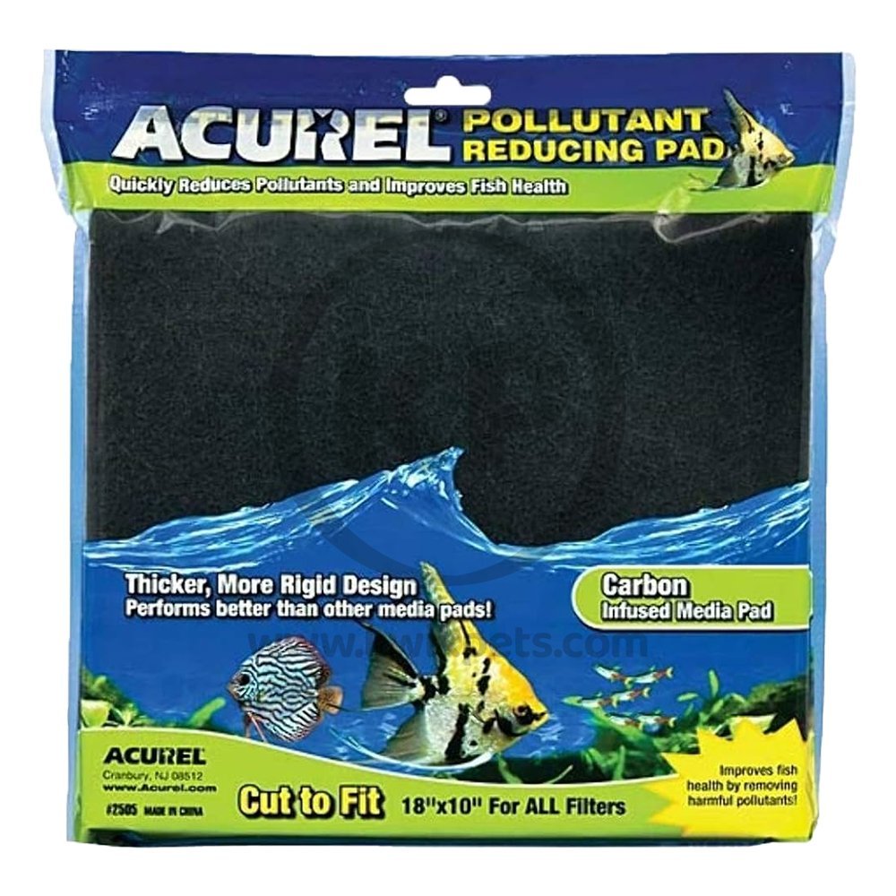 Acurel Cut to Fit Infused Media Pad Pollutant Reducing Black 18 in X 10 in