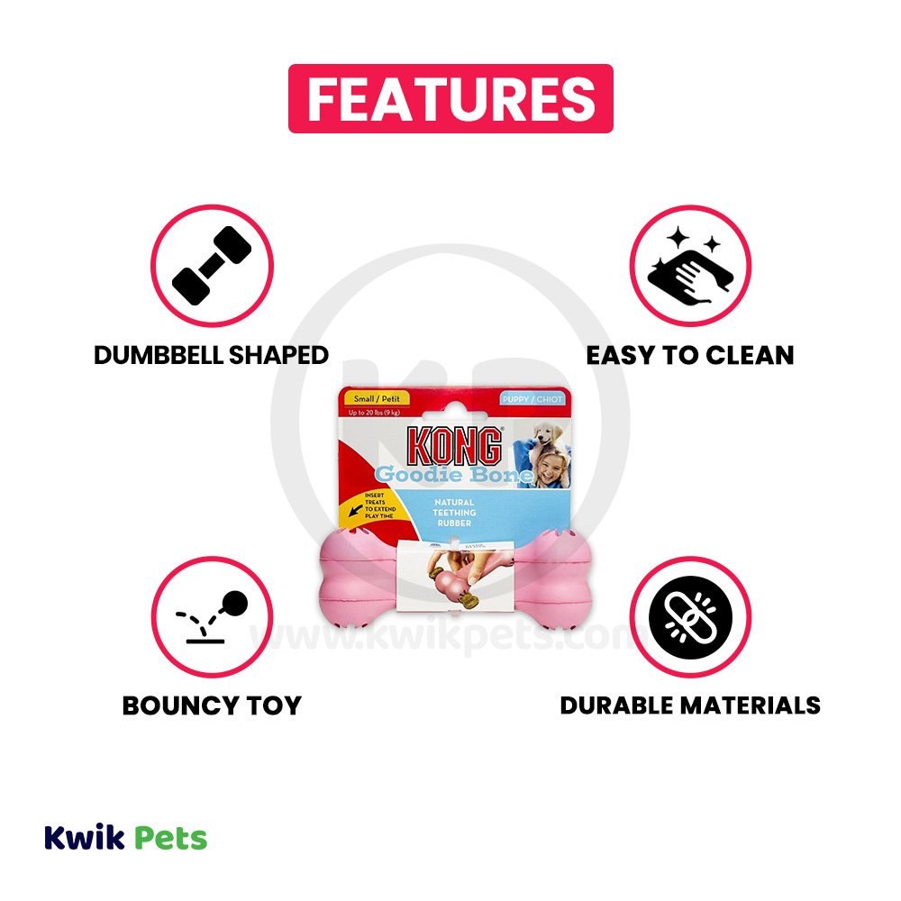 KONG Goodie Bone Puppy Toy Assorted Small