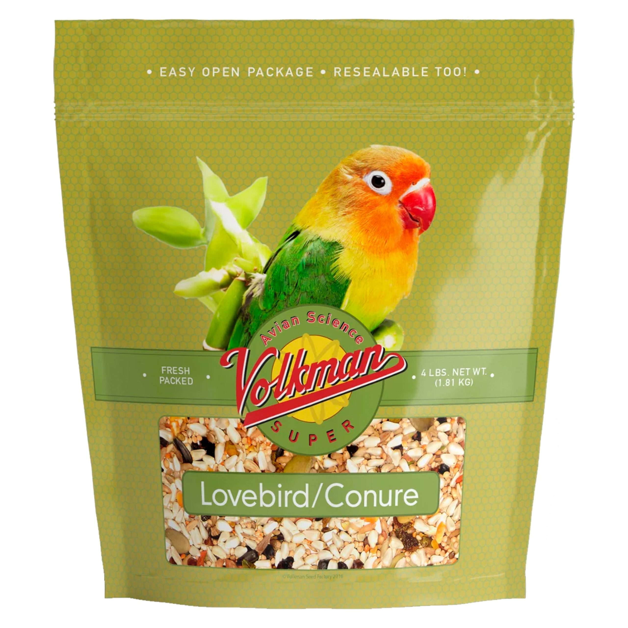 Volkman Seed Company Avian Science Super Lovebird & Conure Bird Treat 4-lb