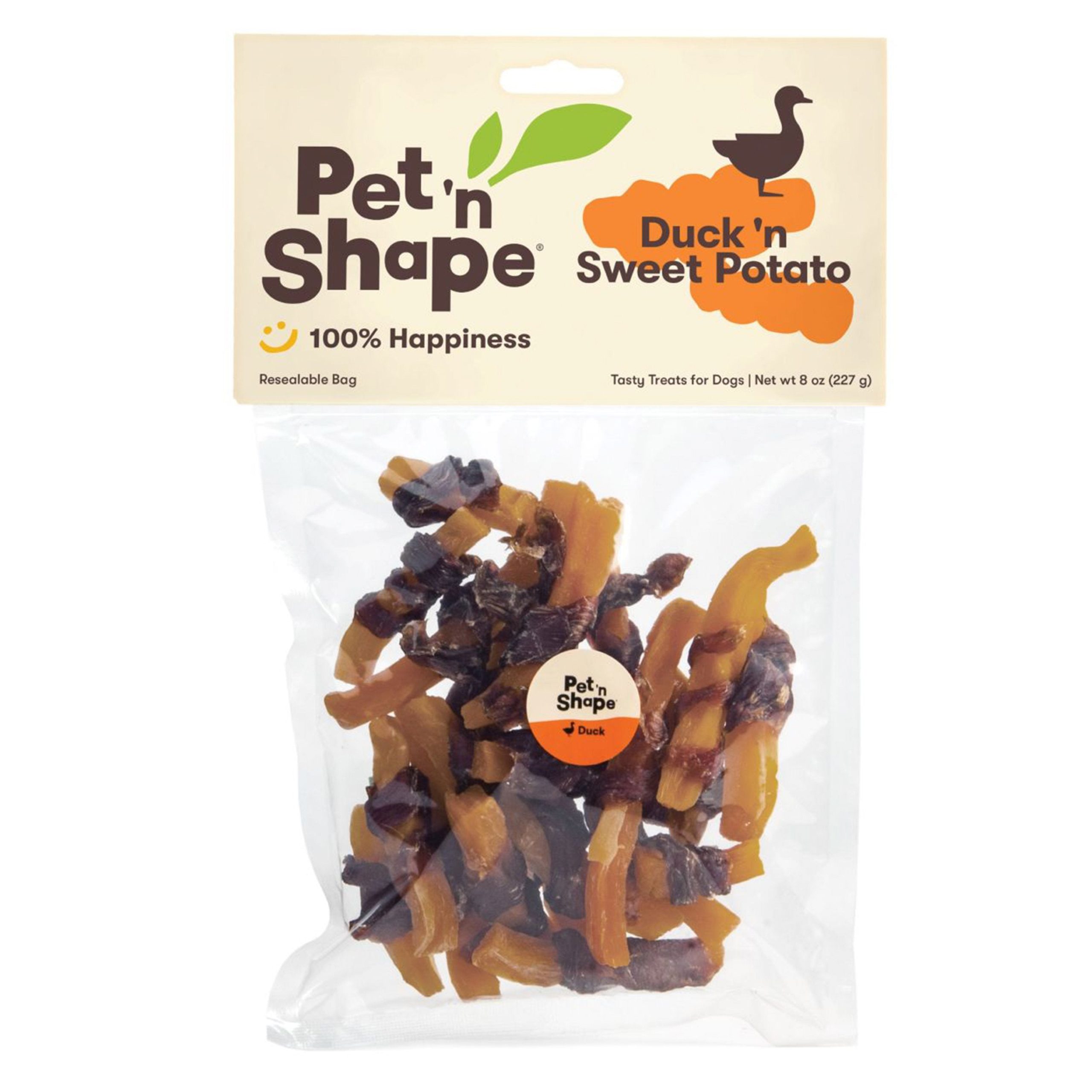 Pet ‘n Shape Duck ‘n Sweet Potato Jerky Dog Treats 8-oz