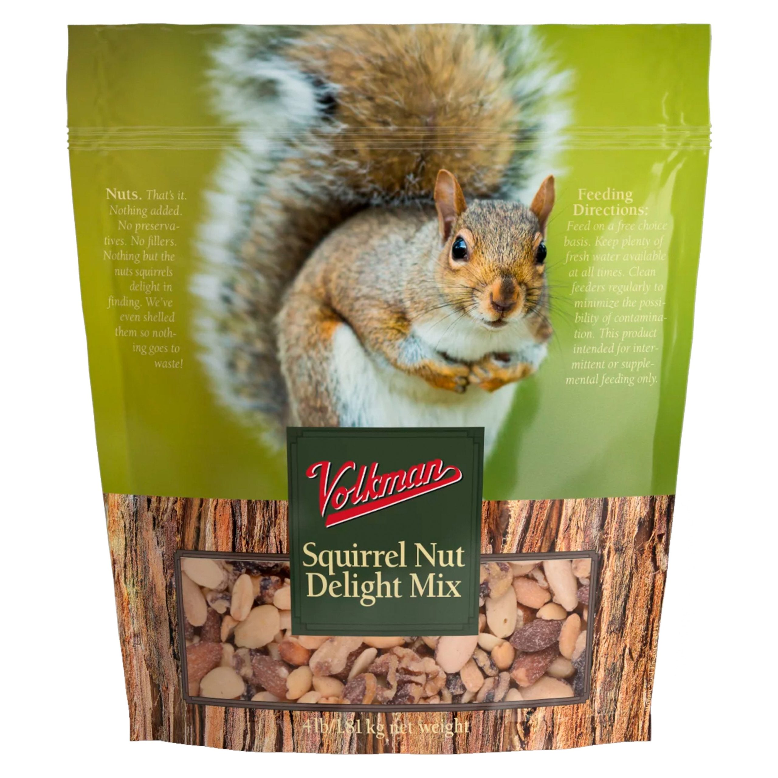 Volkman Seed Company Small Animal Squirrel Delight All Nut Mix Dry Food 4-lb